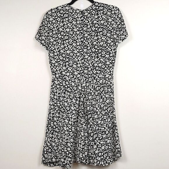 Polo Ralph Lauren Black & White Floral Fit and Flare Dress Size 2 - Picture 7 of 10